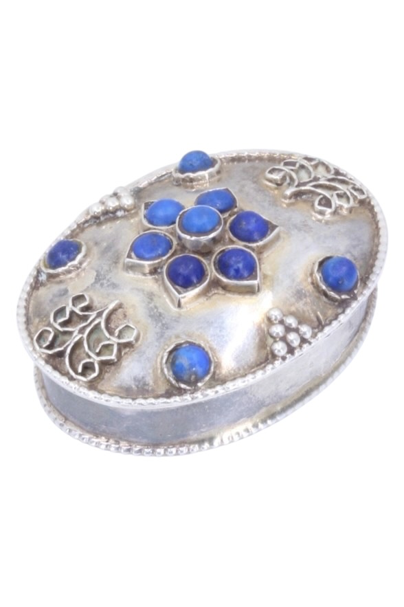 BOITE LAPIS-LAZULI ARGENT