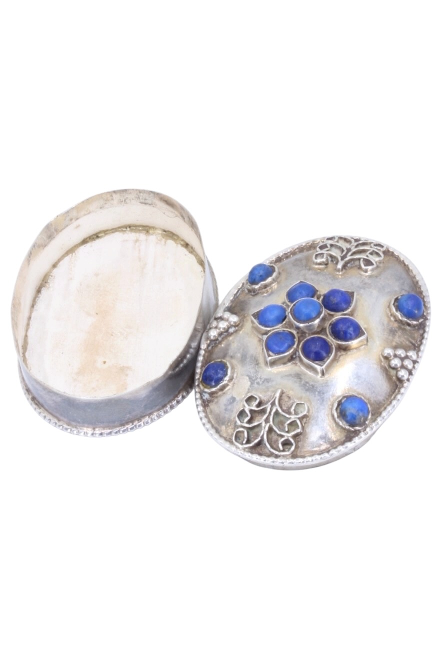 BOITE LAPIS-LAZULI ARGENT