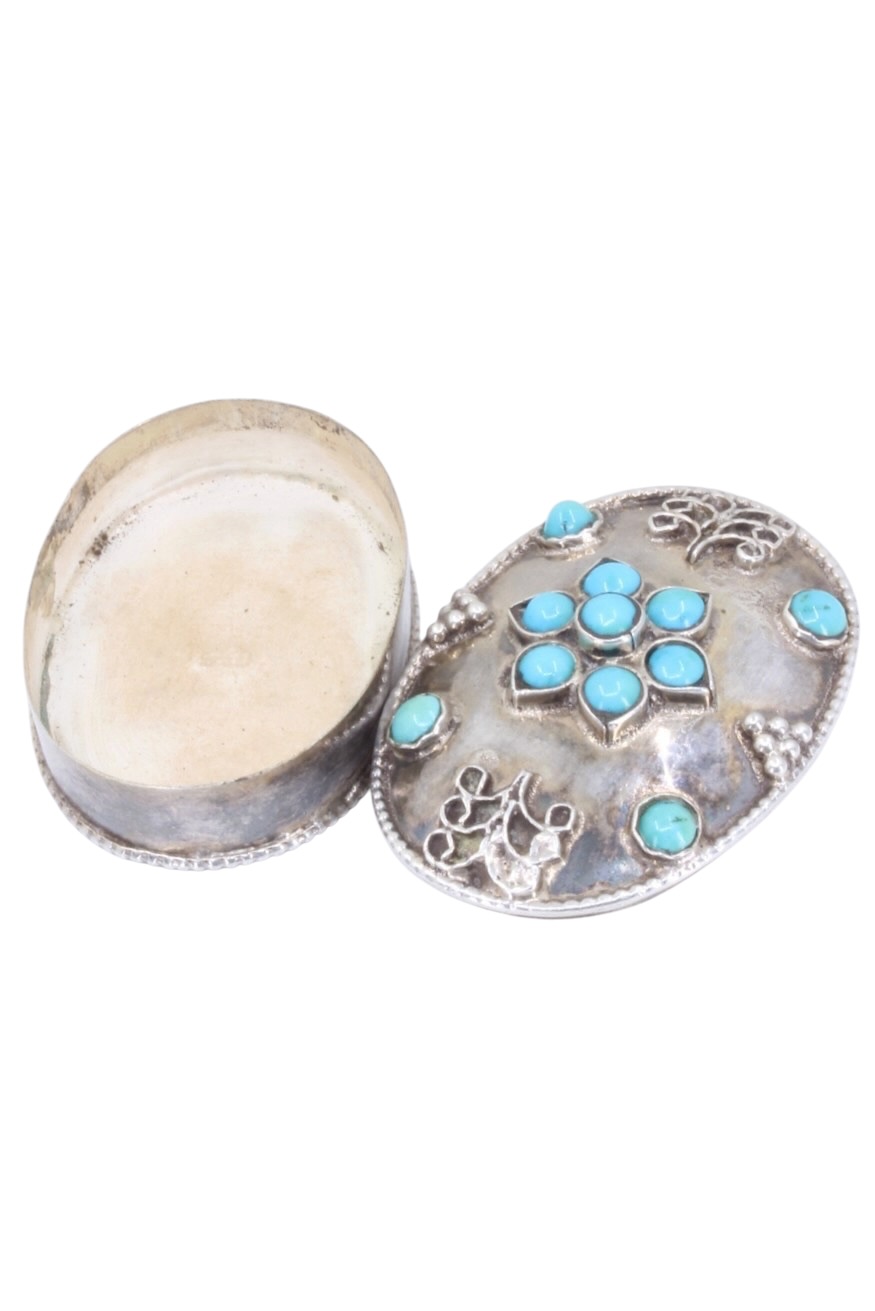 BOITE TURQUOISE XS ARGENT