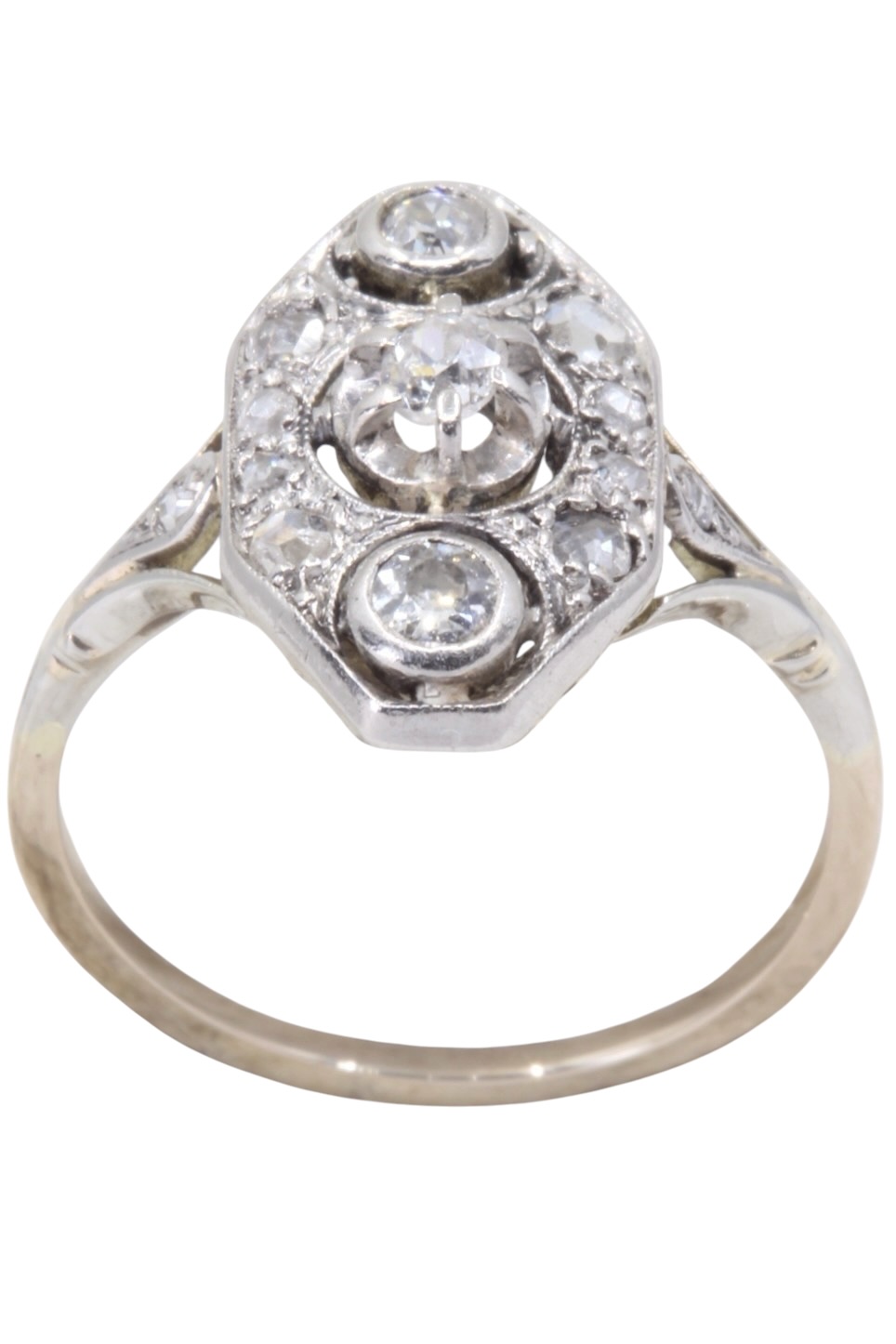 BAGUE ART-DECO DIAMANT