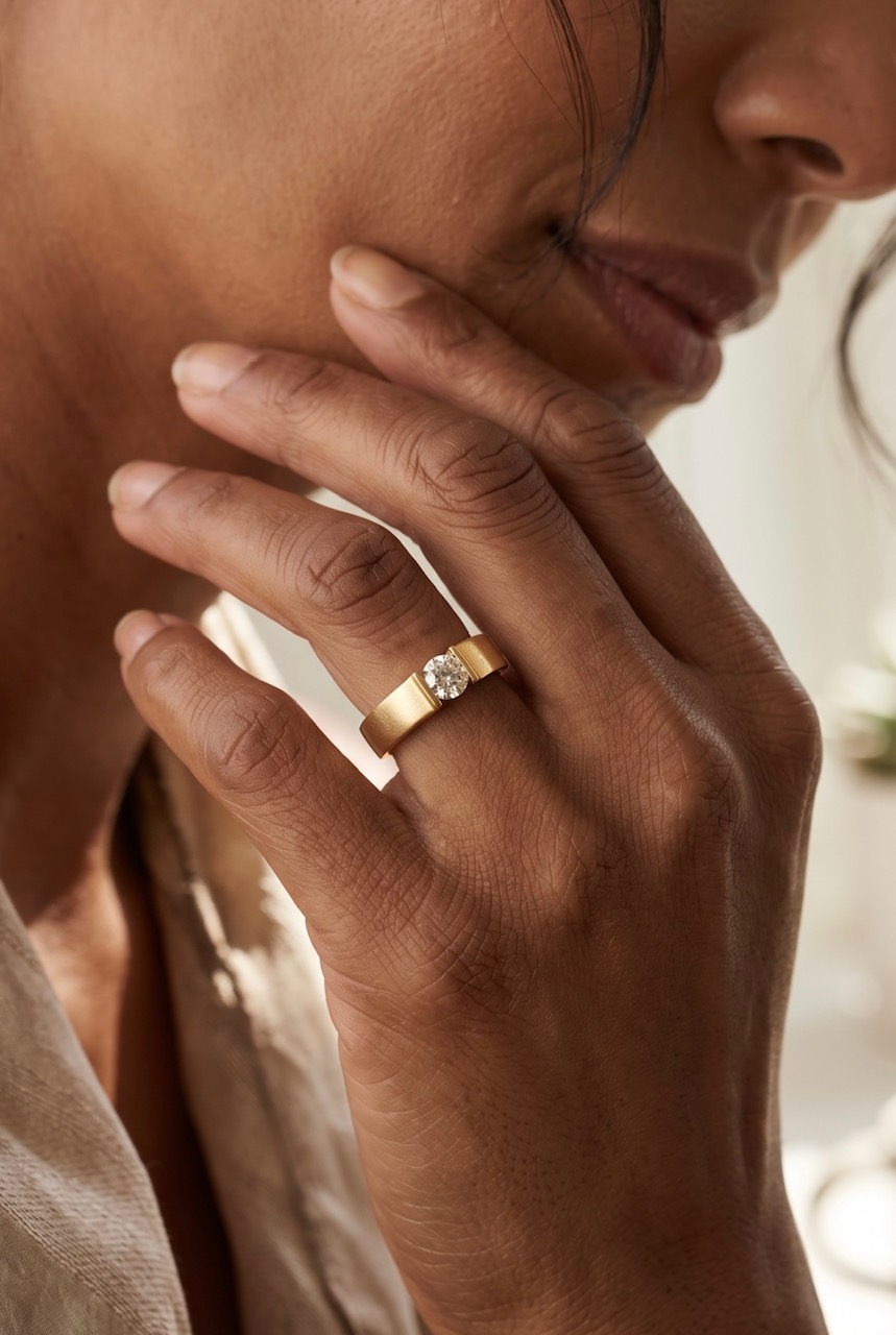 BAGUE JONC DIAMANT 0.70 CARAT