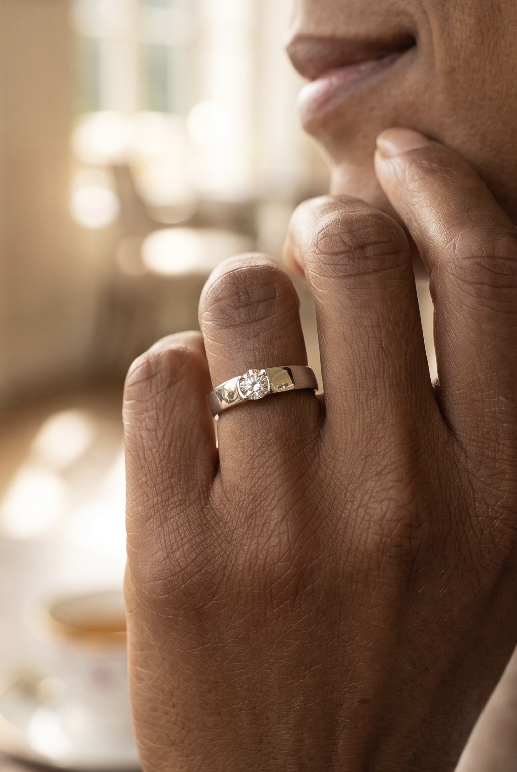 BAGUE JONC DIAMANT
