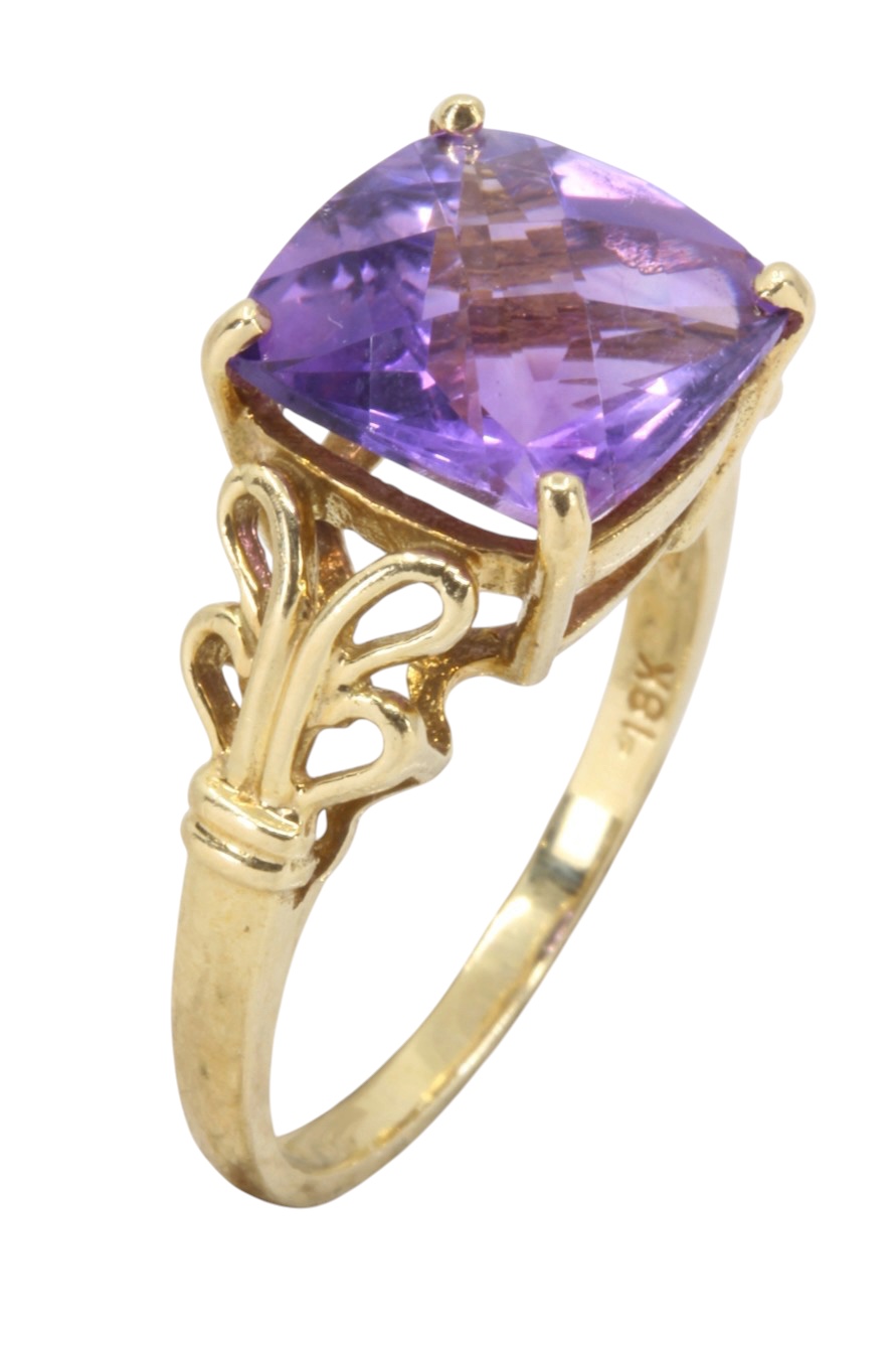 BAGUE MODERNE AMÉTHYSTE