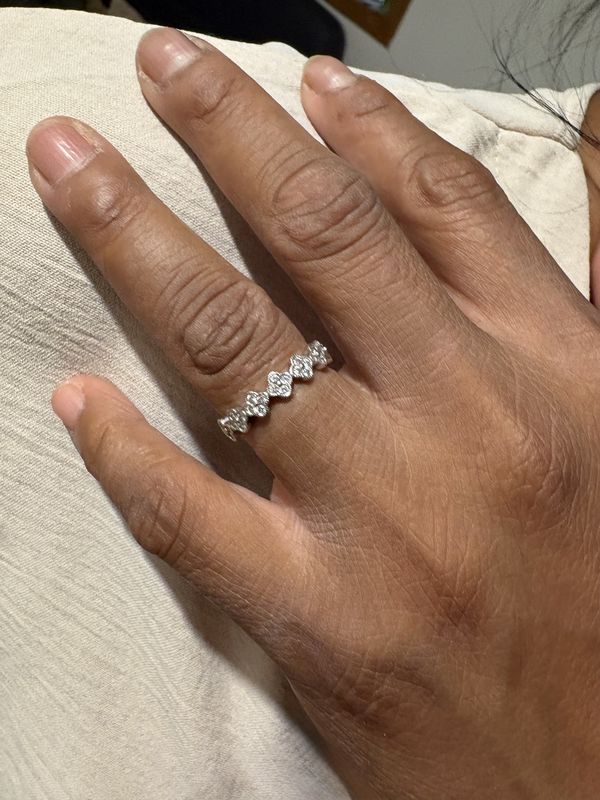 BAGUE TRÈFLES DIAMANTS