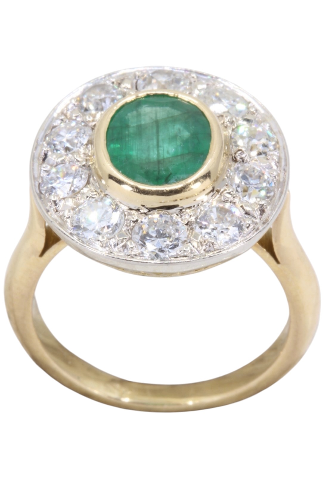 BAGUE POMPADOUR EMERAUDE