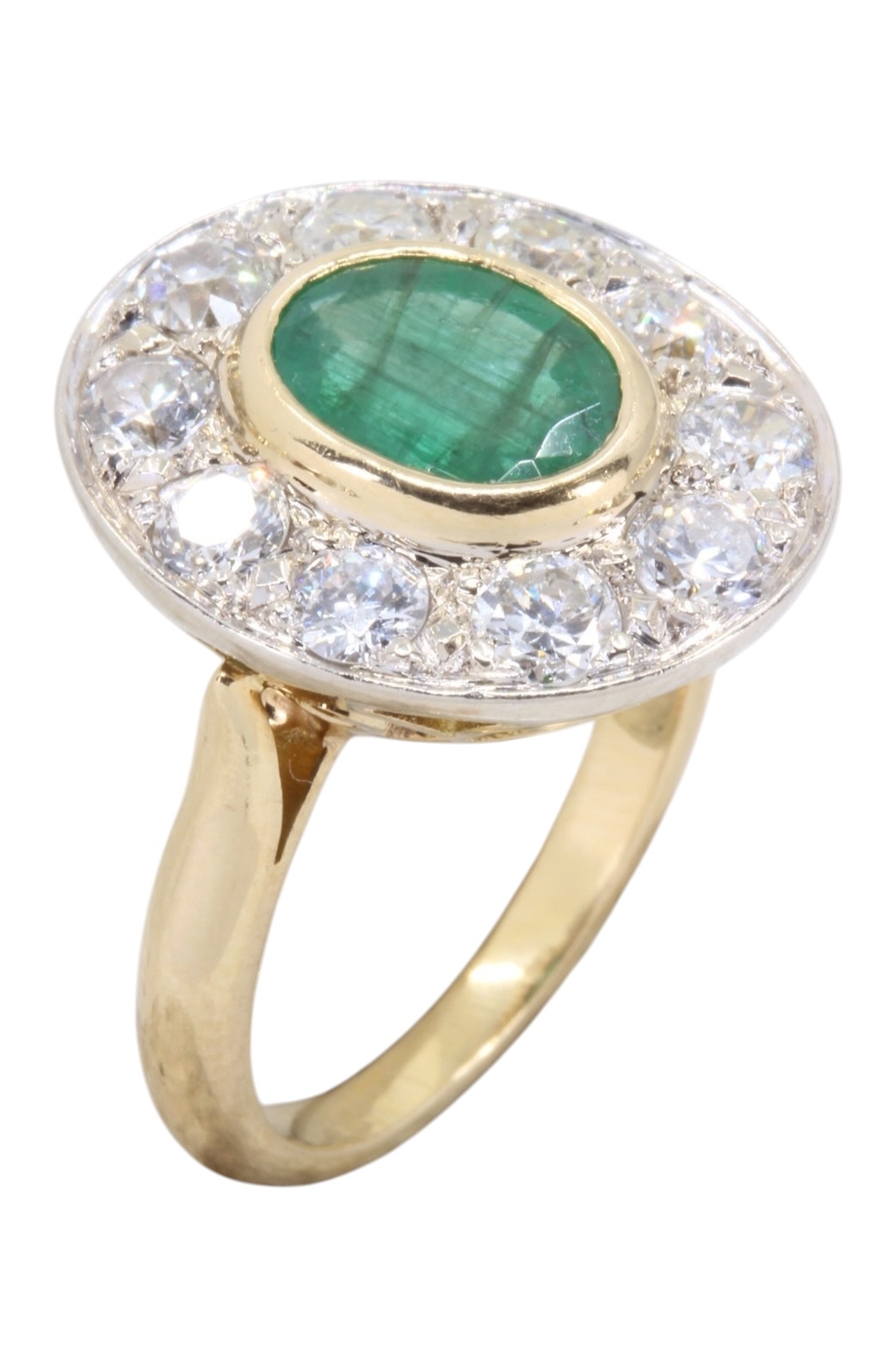 BAGUE POMPADOUR EMERAUDE