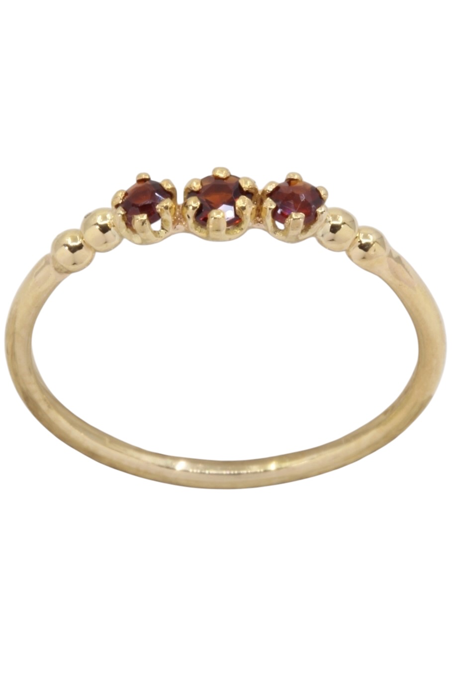BAGUE MODERNE GRENATS