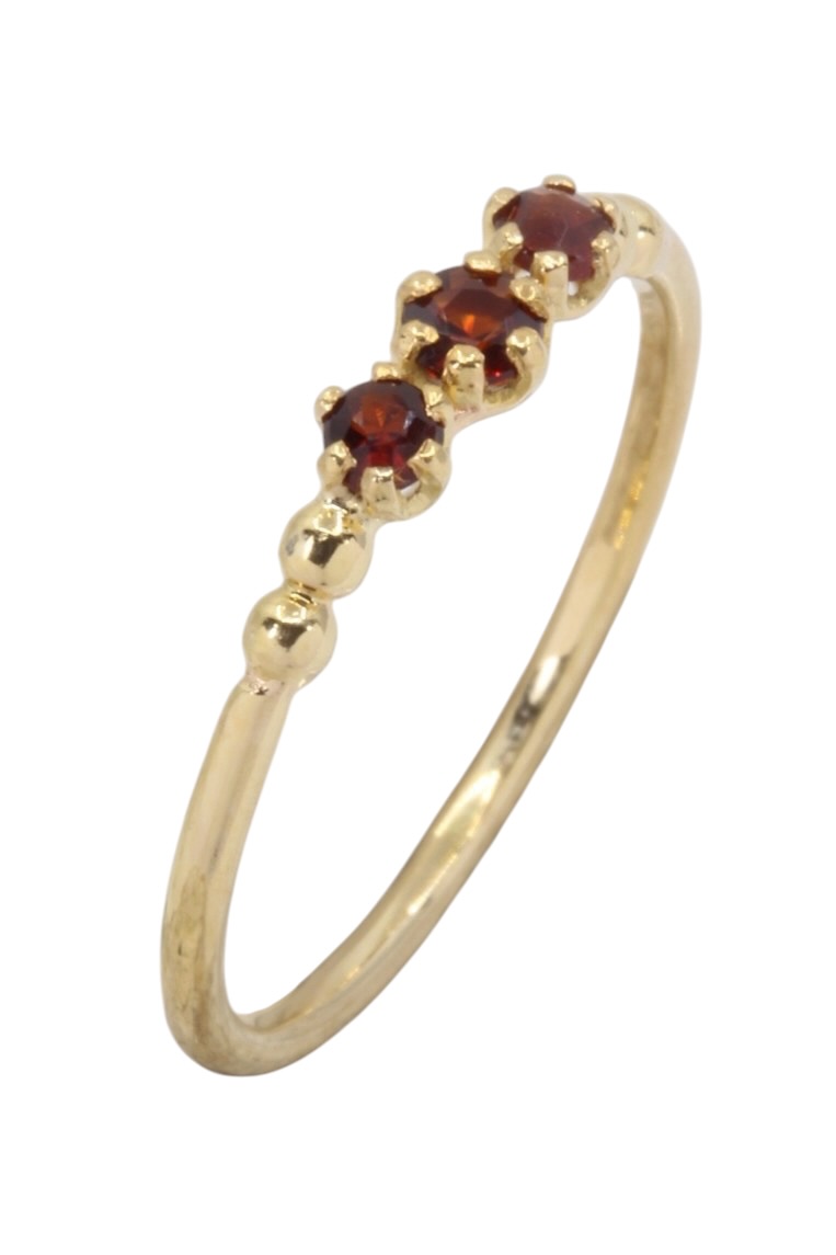 BAGUE MODERNE GRENATS
