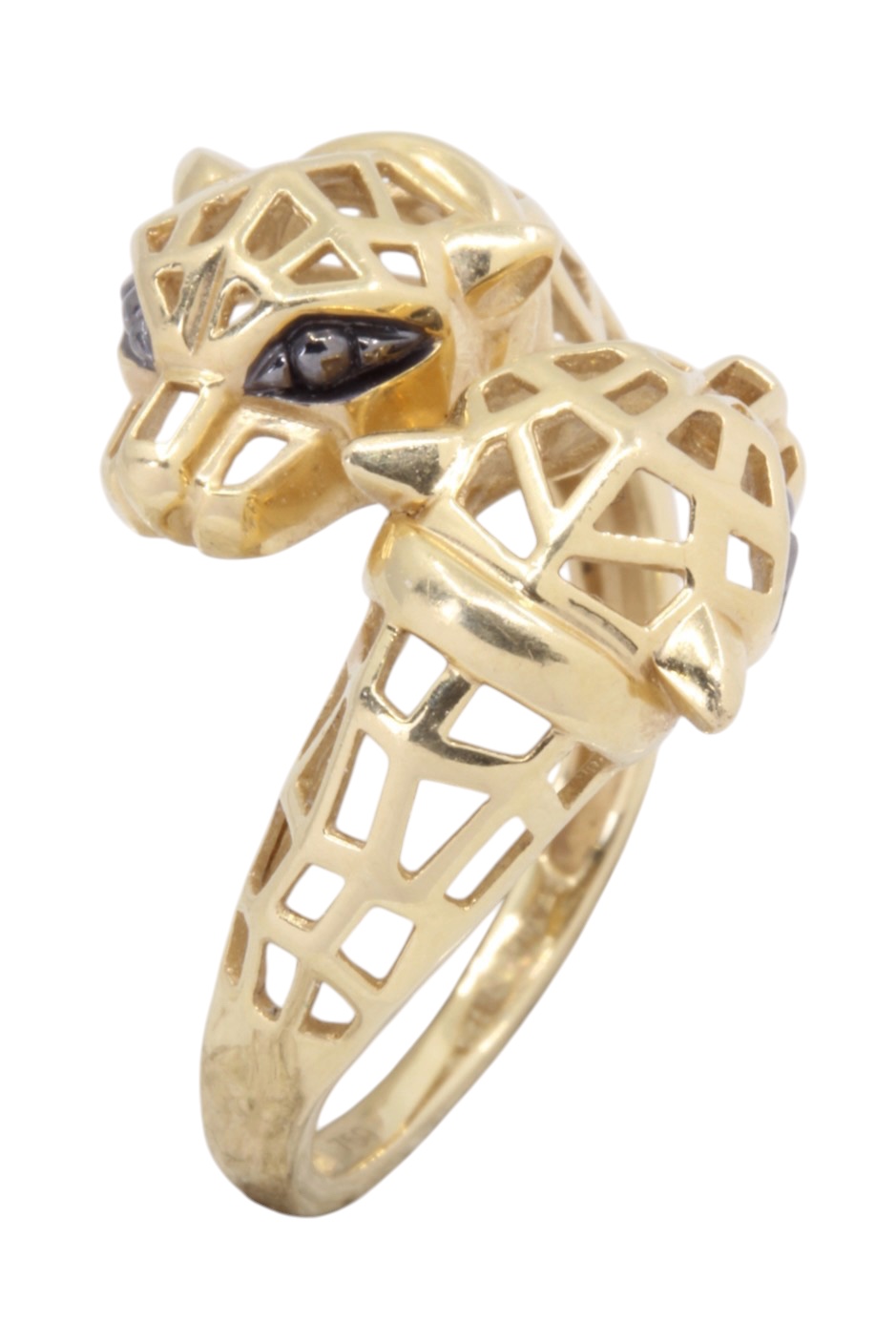 BAGUE MODERNE PANTHÈRES