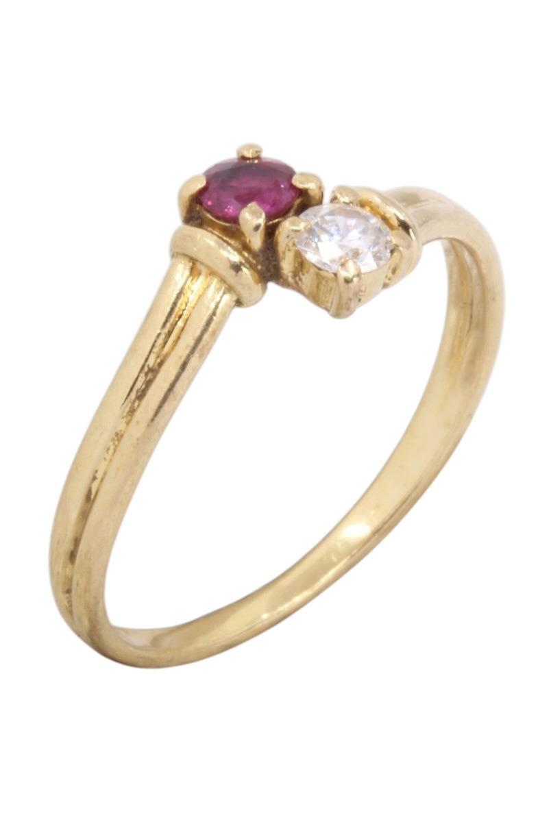 BAGUE TOI&MOI RUBIS ET DIAMANT