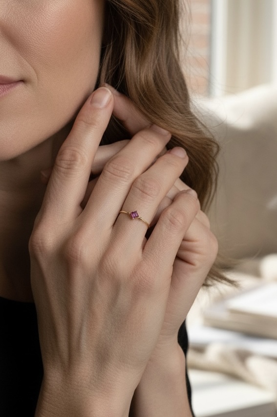 BAGUE LOSANGE RUBIS