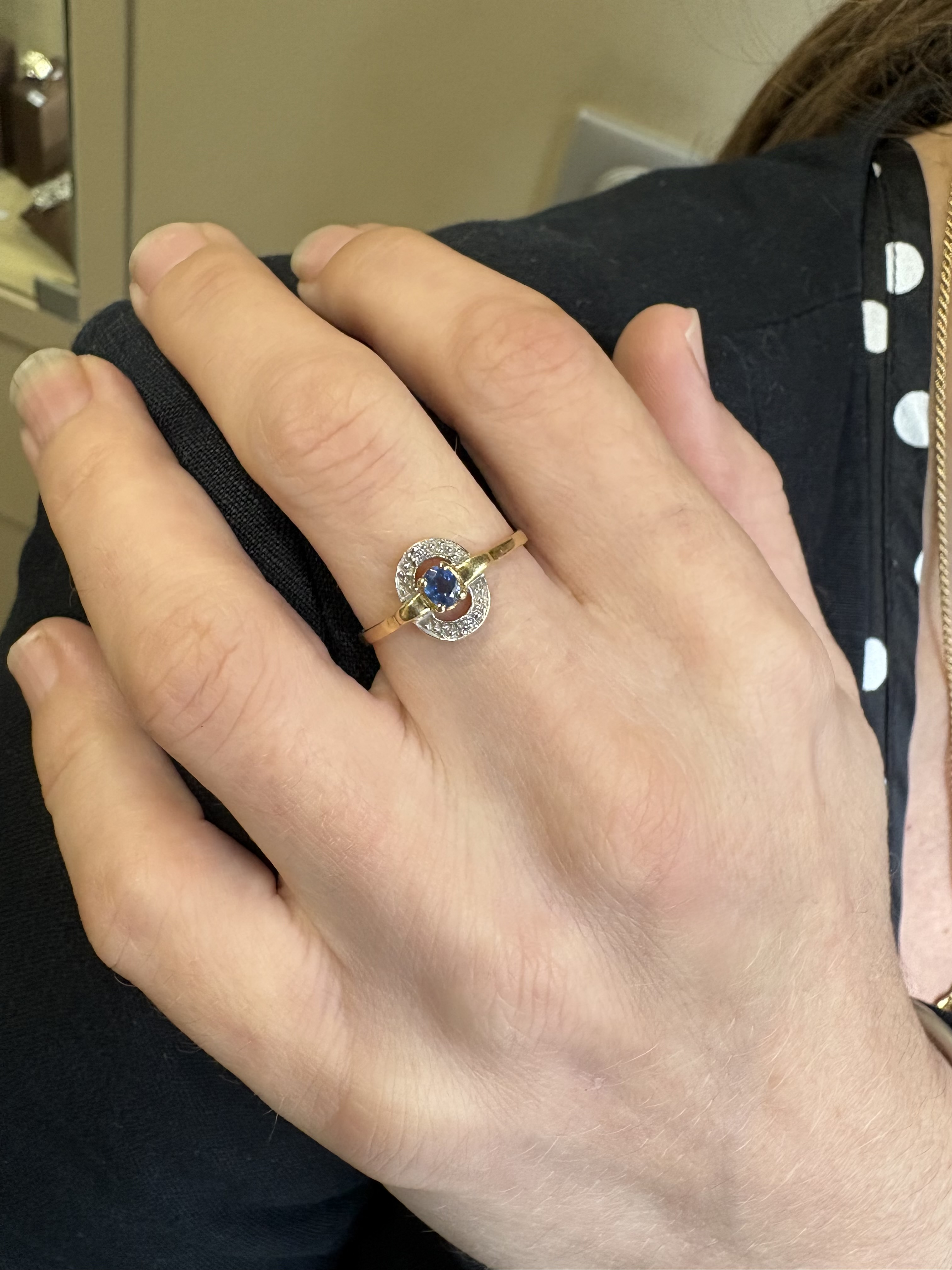 BAGUE 2 ORS SAPHIR