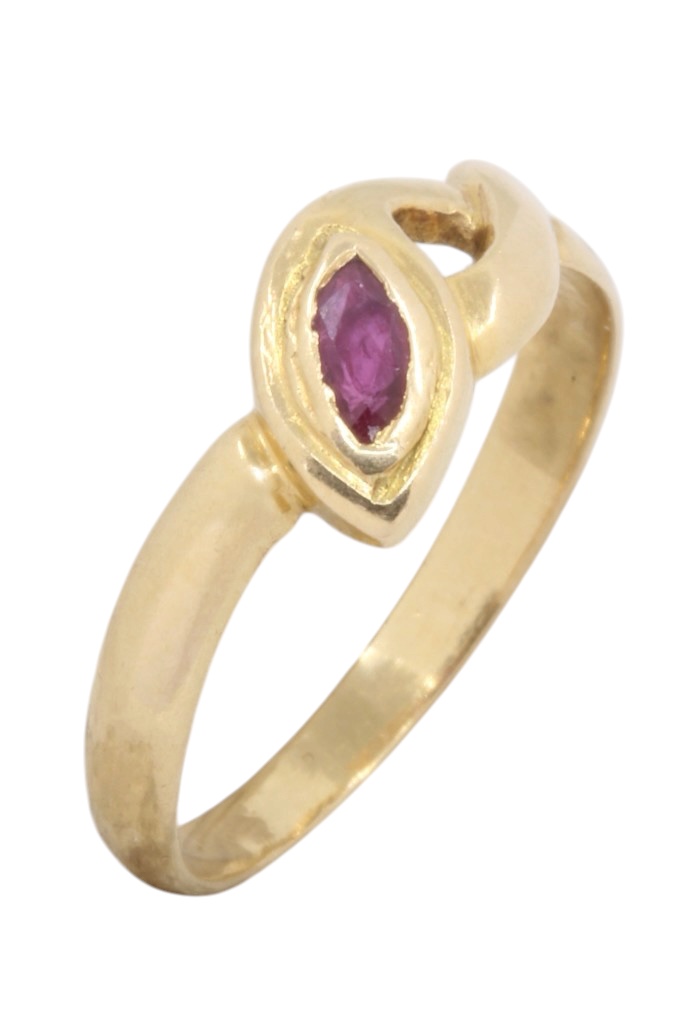 BAGUE SERPENT RUBIS