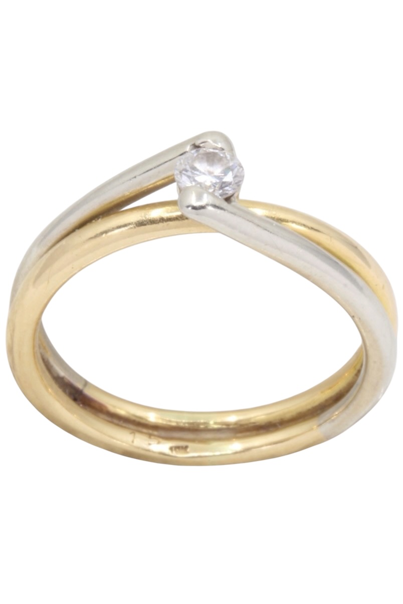 BAGUE MODERNE DIAMANT SOLITAIRE