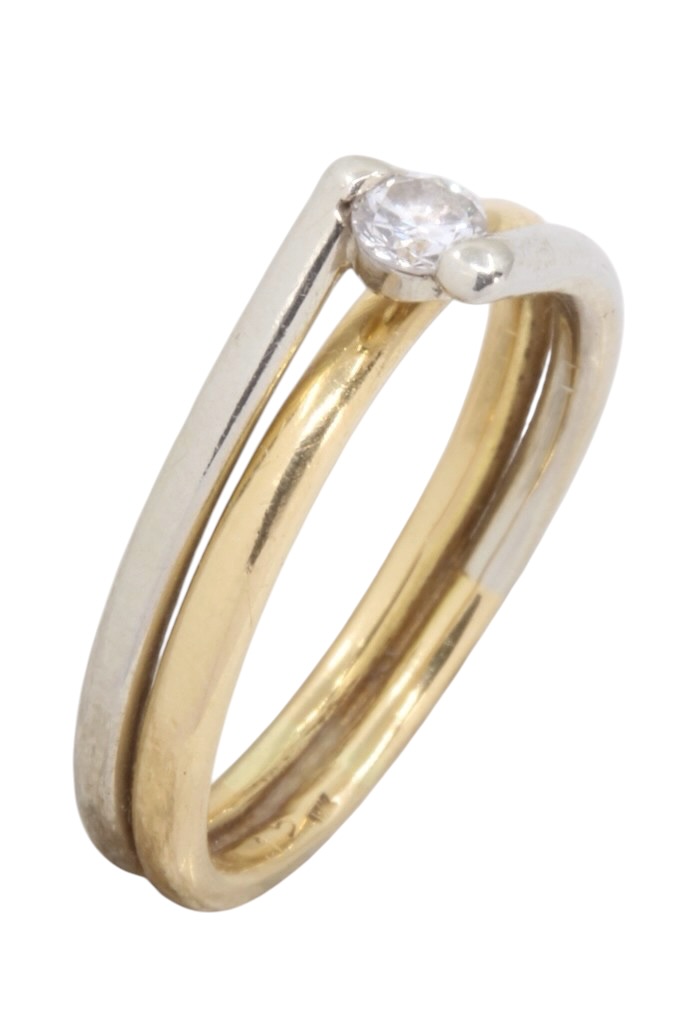 BAGUE MODERNE DIAMANT SOLITAIRE
