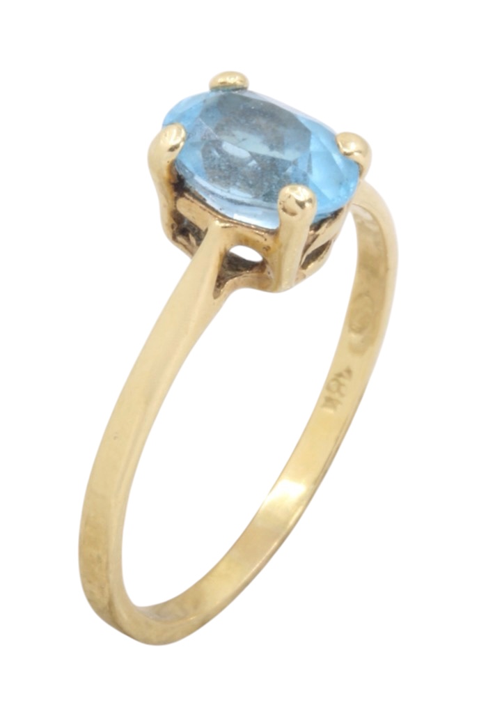 BAGUE MODERNE TOPAZE
