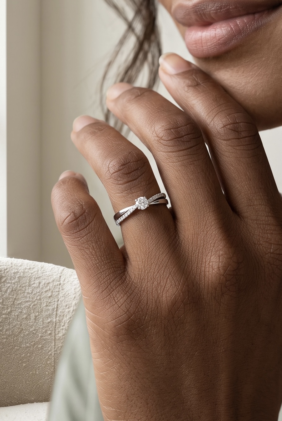 BAGUE STYLE SOLITAIRE DIAMANTS