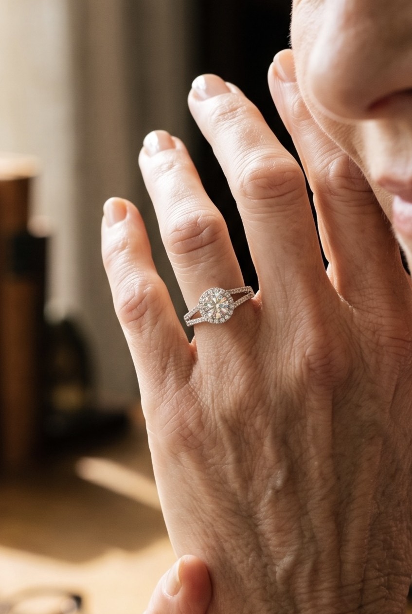 BAGUE STYLE SOLITAIRE DIAMANTS