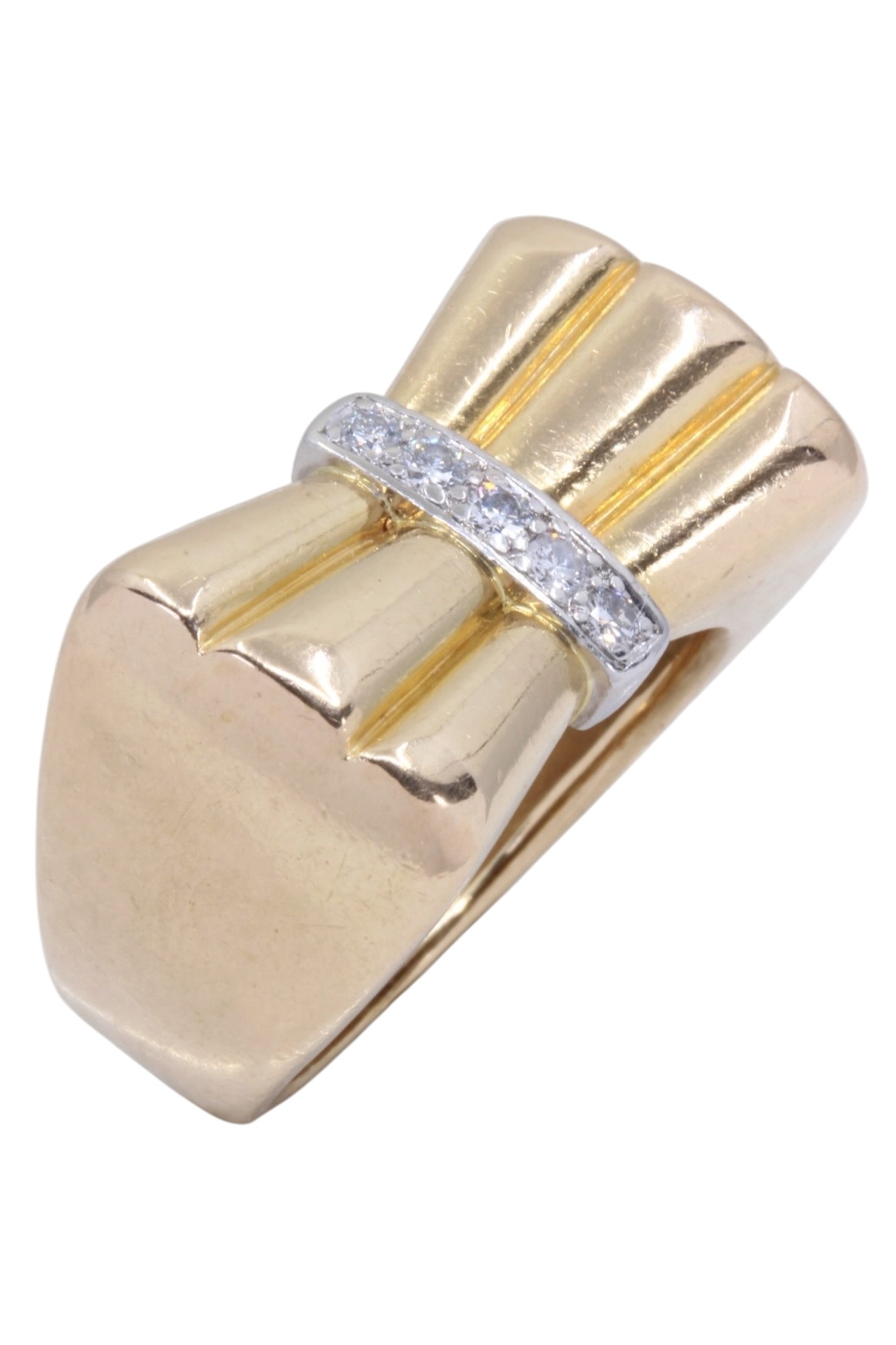 BAGUE TANK DIAMANTS