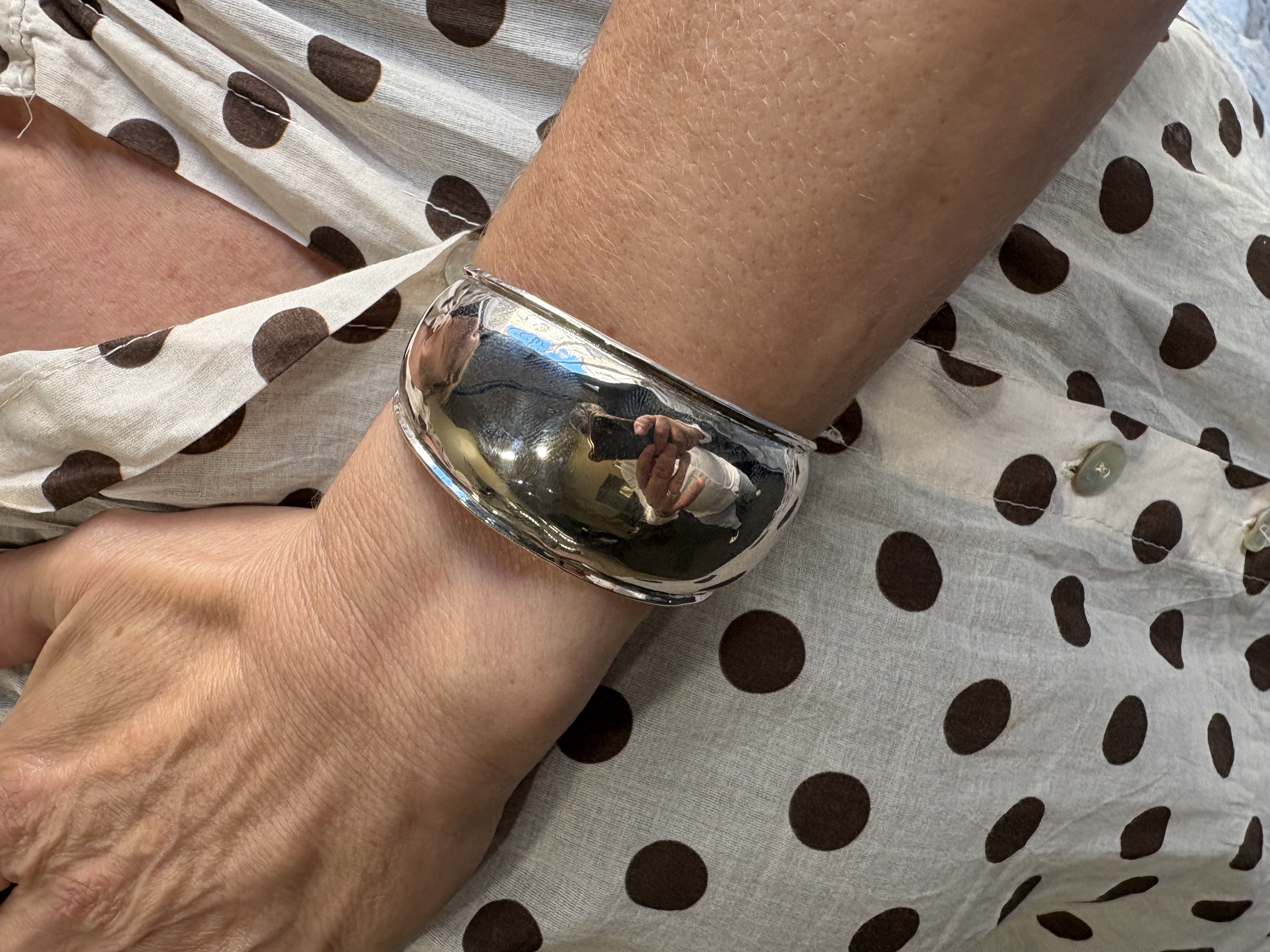 BRACELET MANCHETTE ARGENT