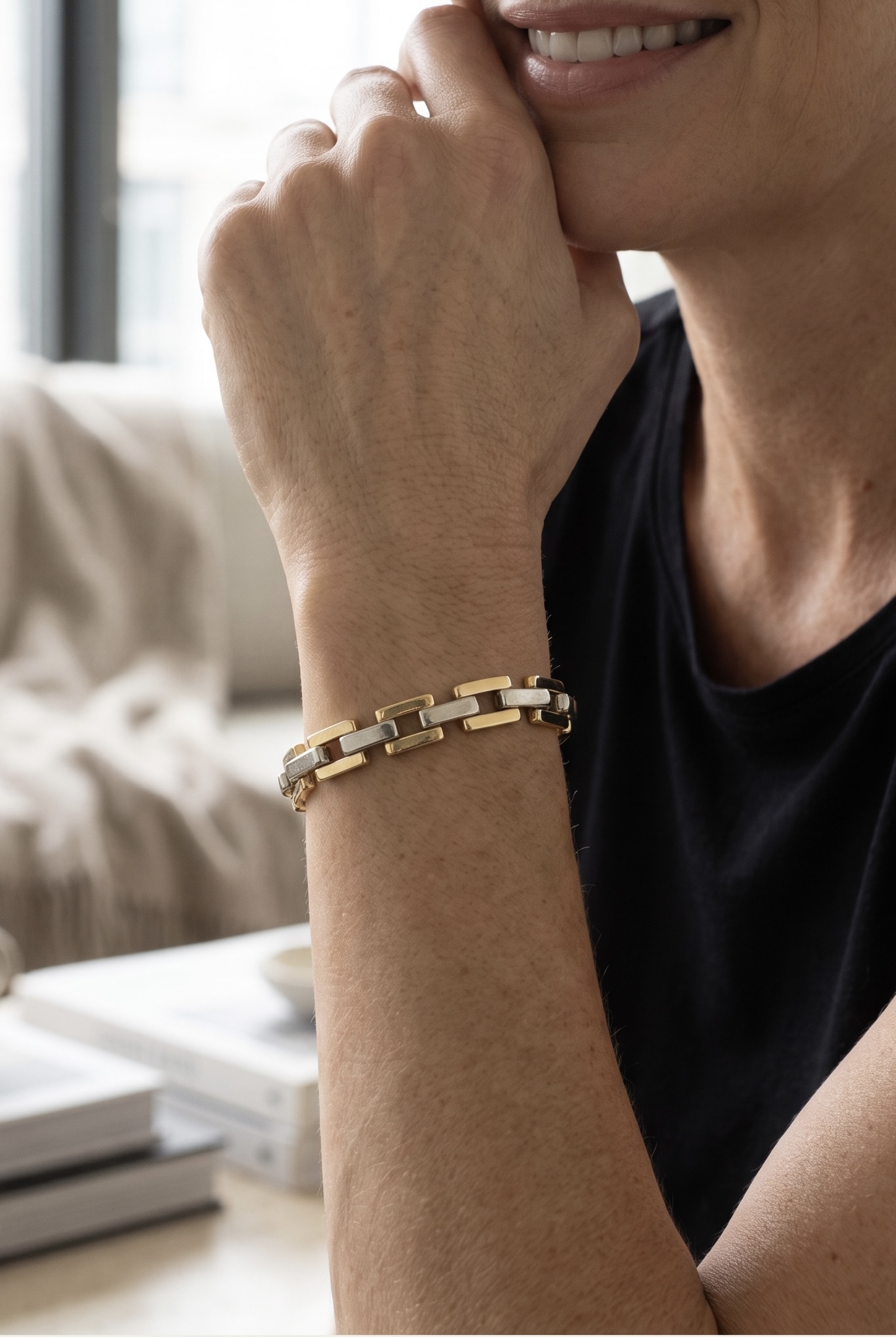 BRACELET MODERNE DEUX ORS