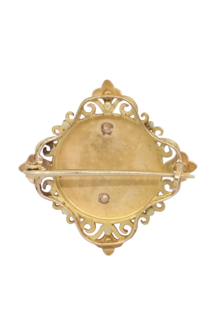 BROCHE PERLE NAPOLÉON III