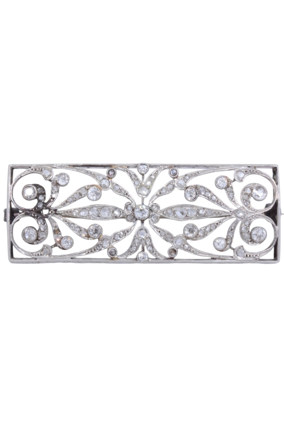 BROCHE ART-DÉCO DIAMANTS