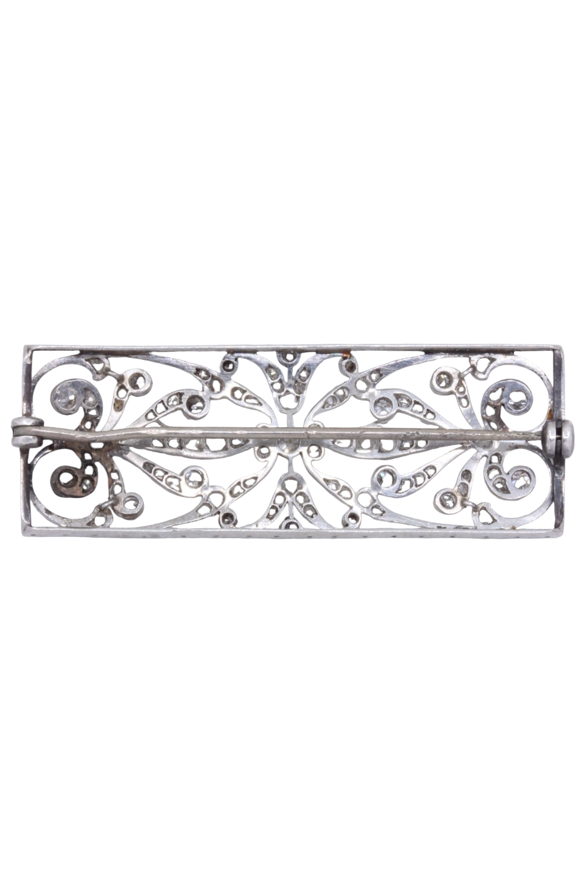 BROCHE ART-DÉCO DIAMANTS