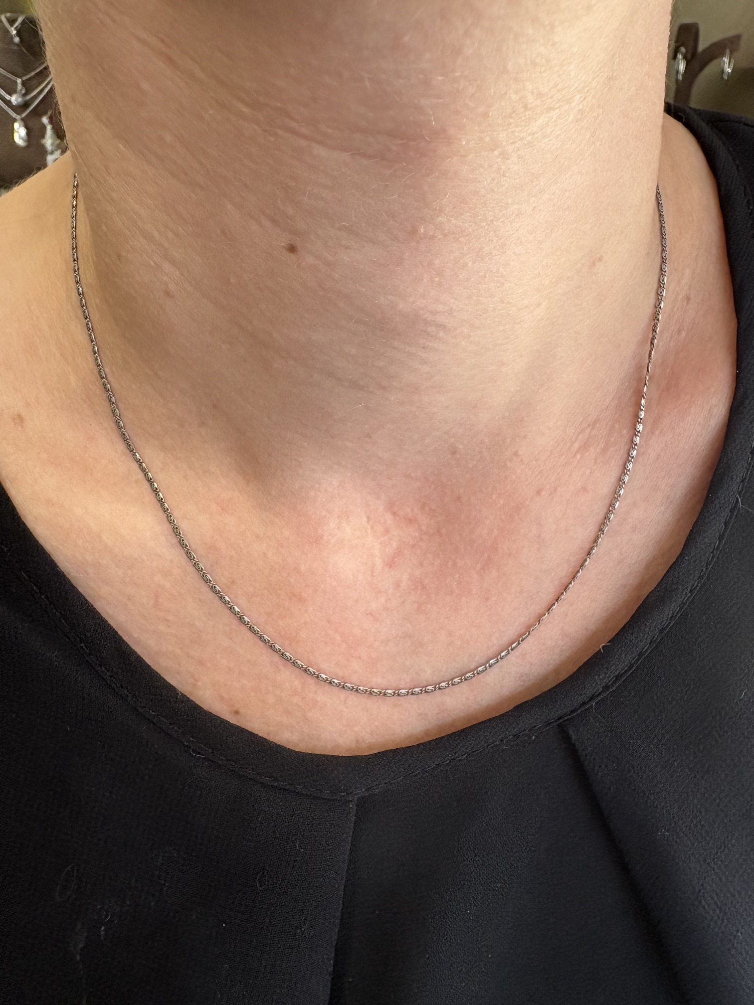 CHAINE MAILLE HARICOT ARGENT