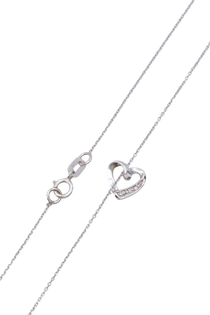 COLLIER COEUR DIAMANTS