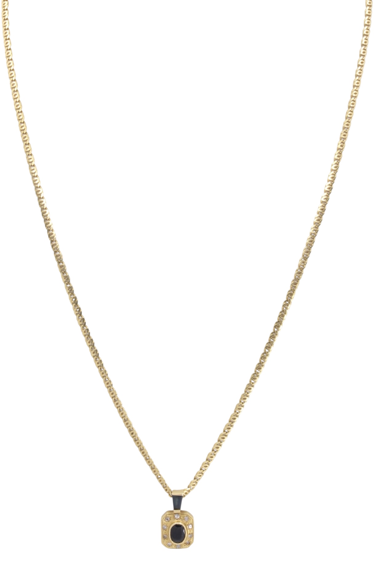 COLLIER MODERNE SAPHIRS ET DIAMANTS