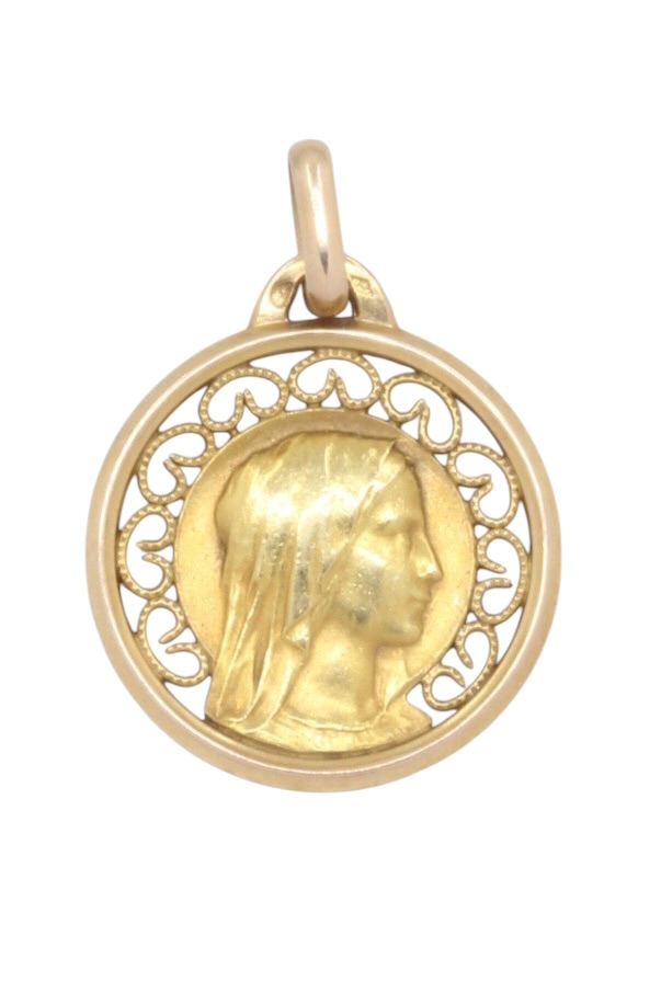MÉDAILLE VIERGE FILIGRANE