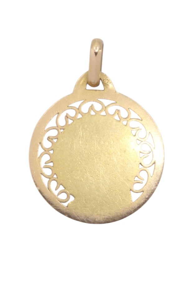 MÉDAILLE VIERGE FILIGRANE