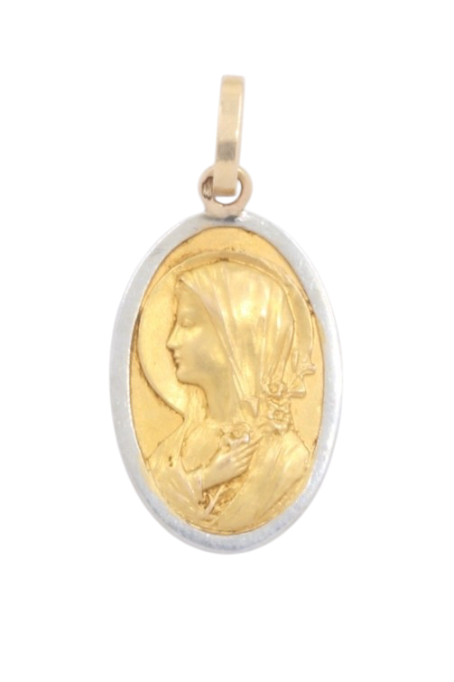 MÉDAILLE VIERGE ART-DÉCO