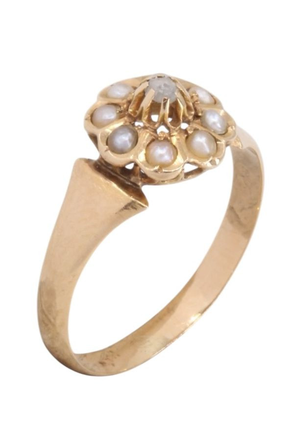 BAGUE NAPOLÉON III PERLES