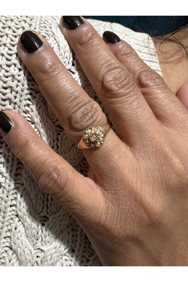 BAGUE NAPOLÉON III PERLES