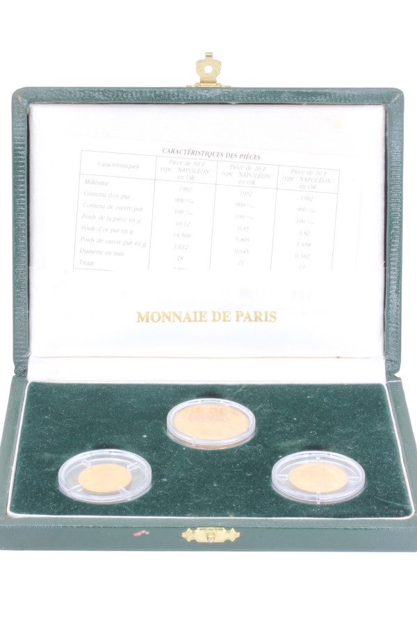 COFFRET PIECES NAPOLEON III MONNAIE DE PARIS