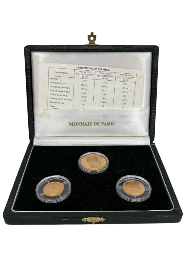 COFFRET PIECES NAPOLEON III MONNAIE DE PARIS