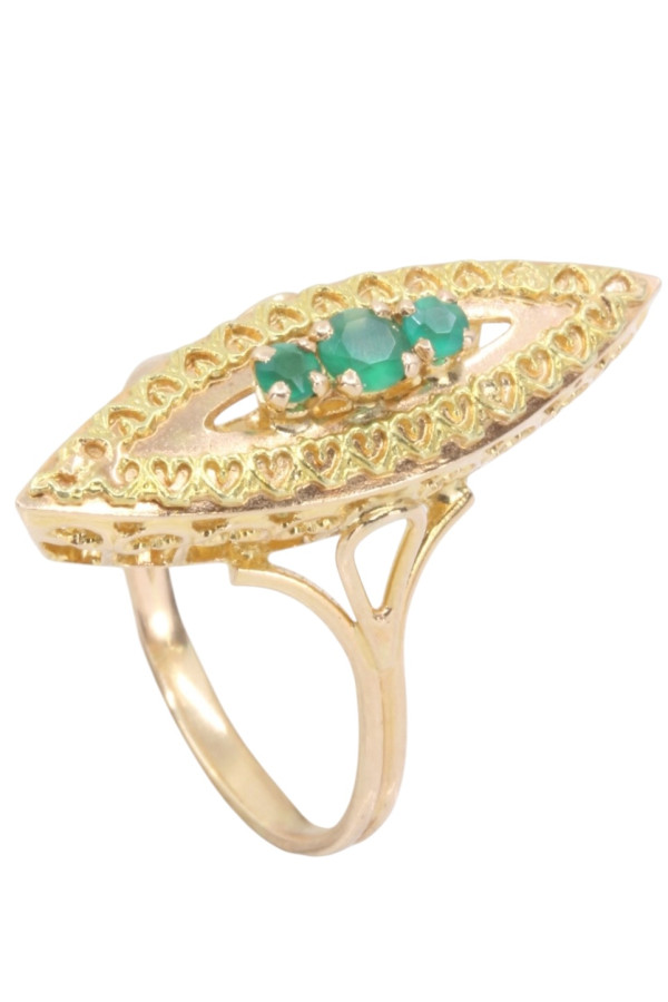 MARQUISE MODERNE ÉMERAUDE