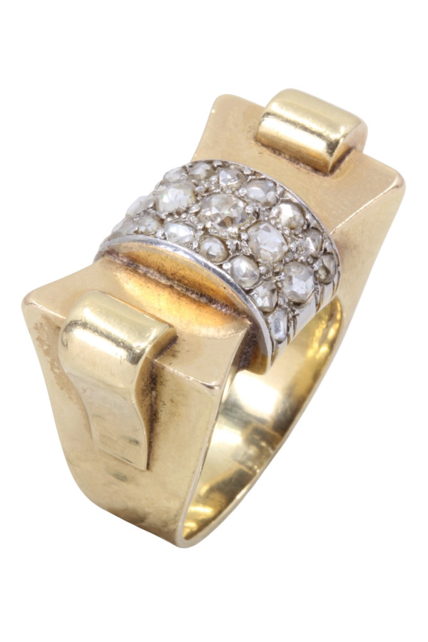 BAGUE TANK DIAMANTS