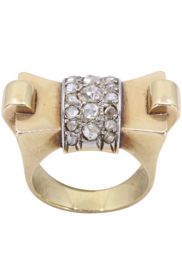 BAGUE TANK DIAMANTS
