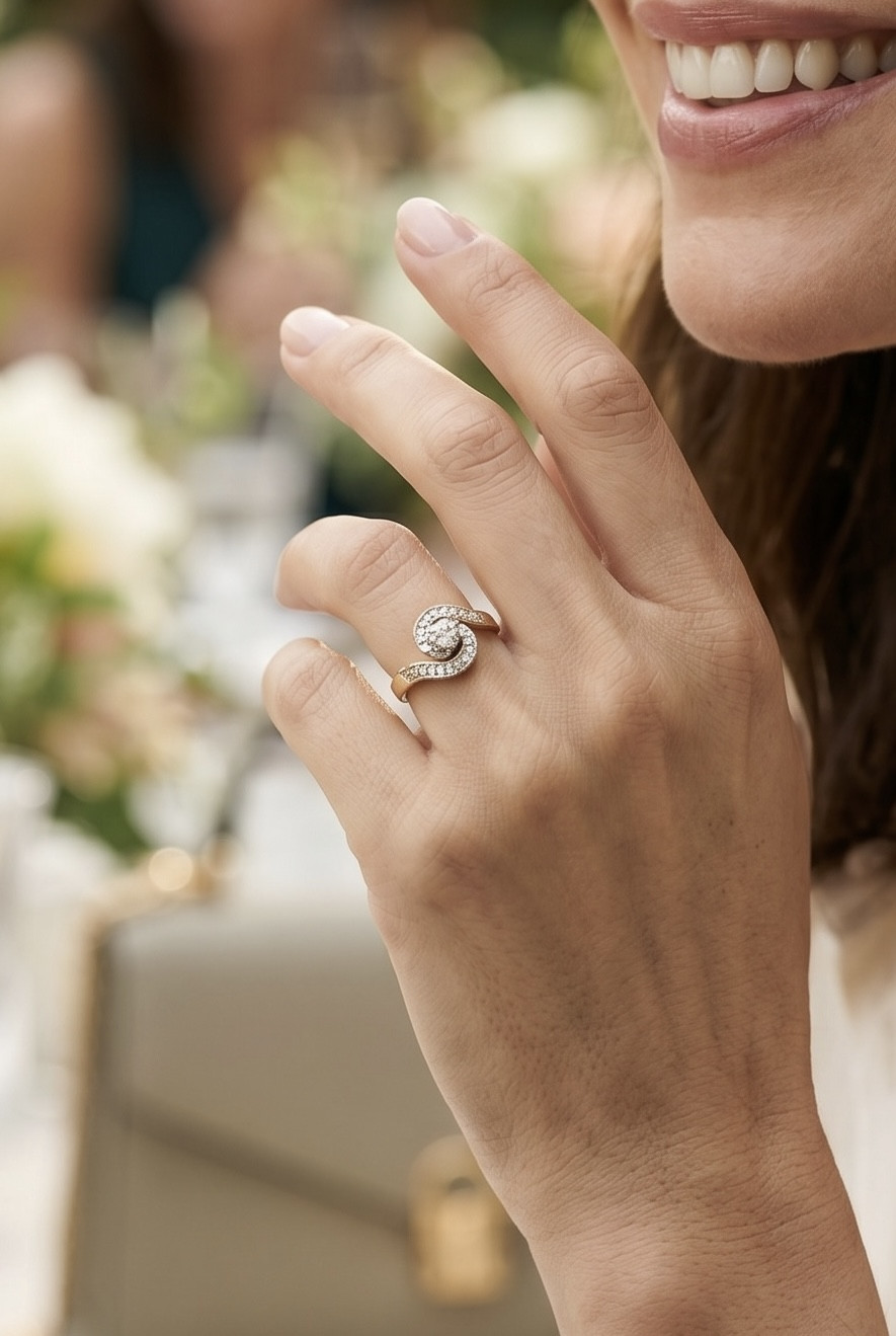 BAGUE TOURBILLON DIAMANTS
