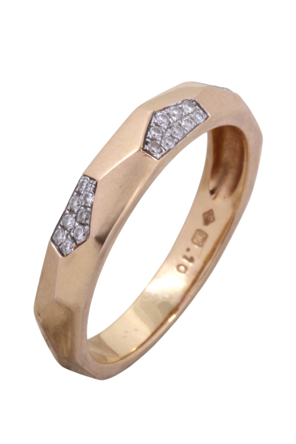 BAGUE DIAMANTS MODERNE