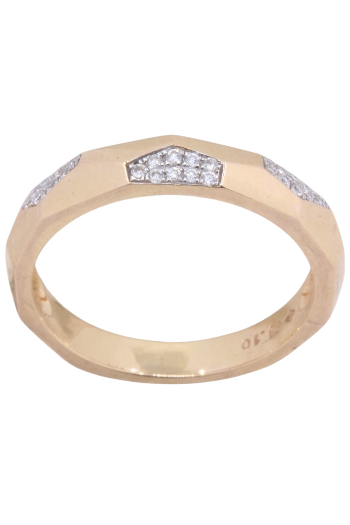 BAGUE DIAMANTS MODERNE