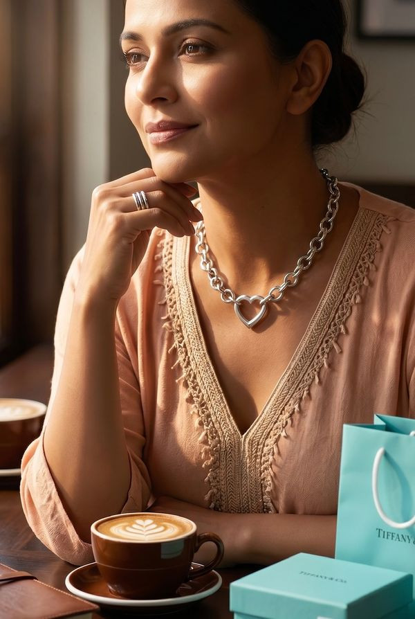 COLLIER TIFFANY'S COEUR ARGENT