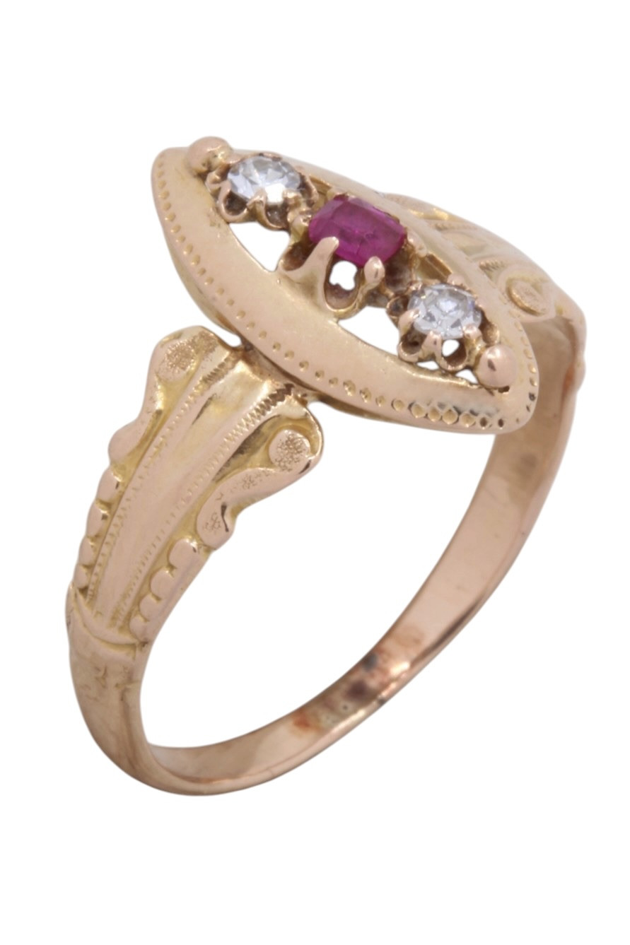 BAGUE MARQUISE NAPOLEON III