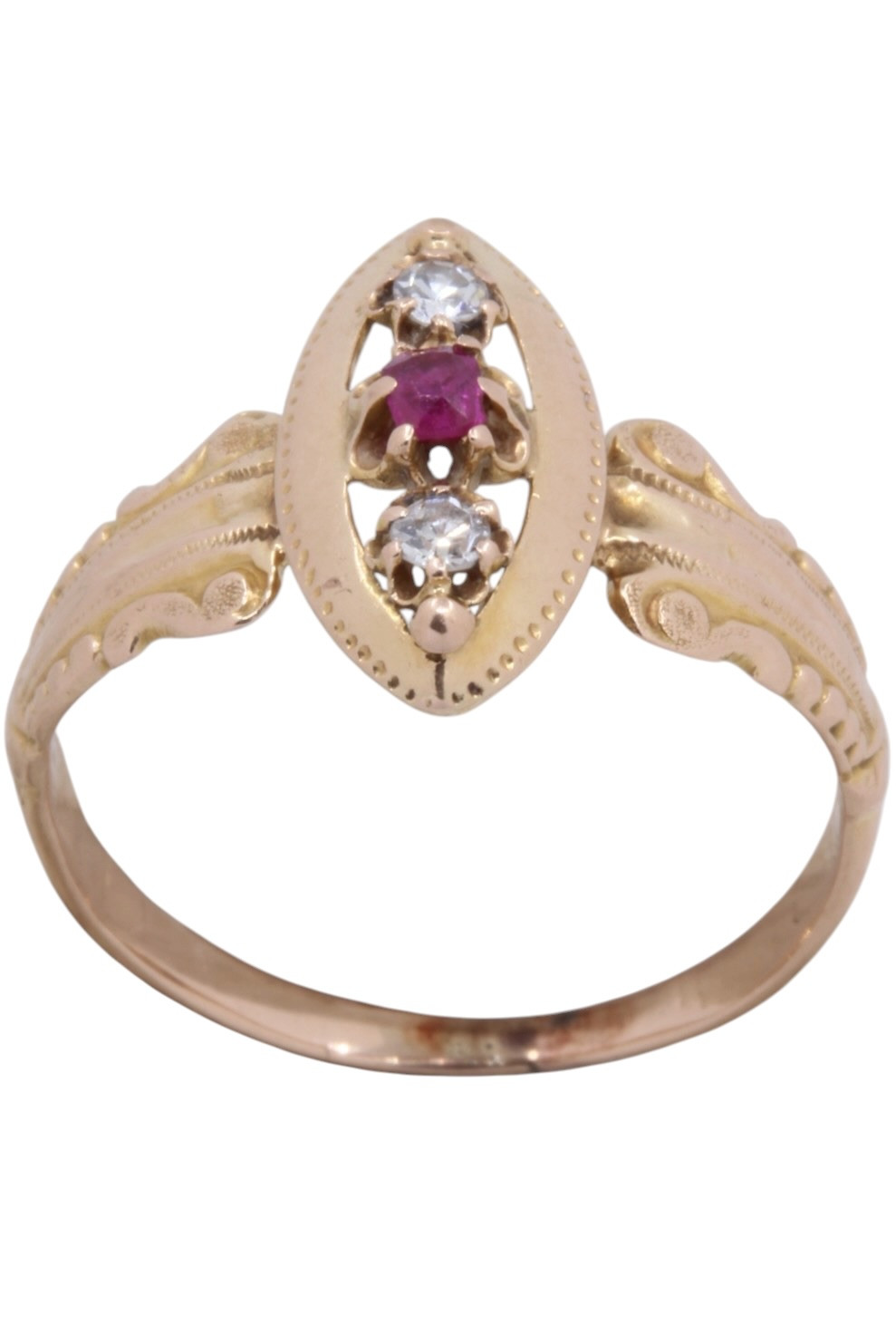 BAGUE MARQUISE NAPOLEON III