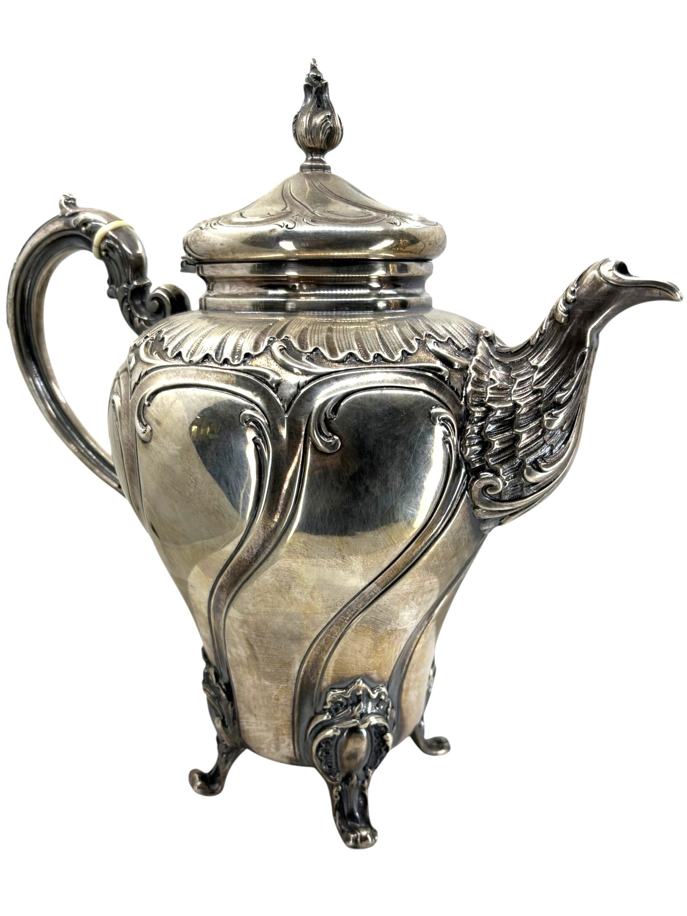 CAETIÈRE EN ARGENT ART-NOUVEAU