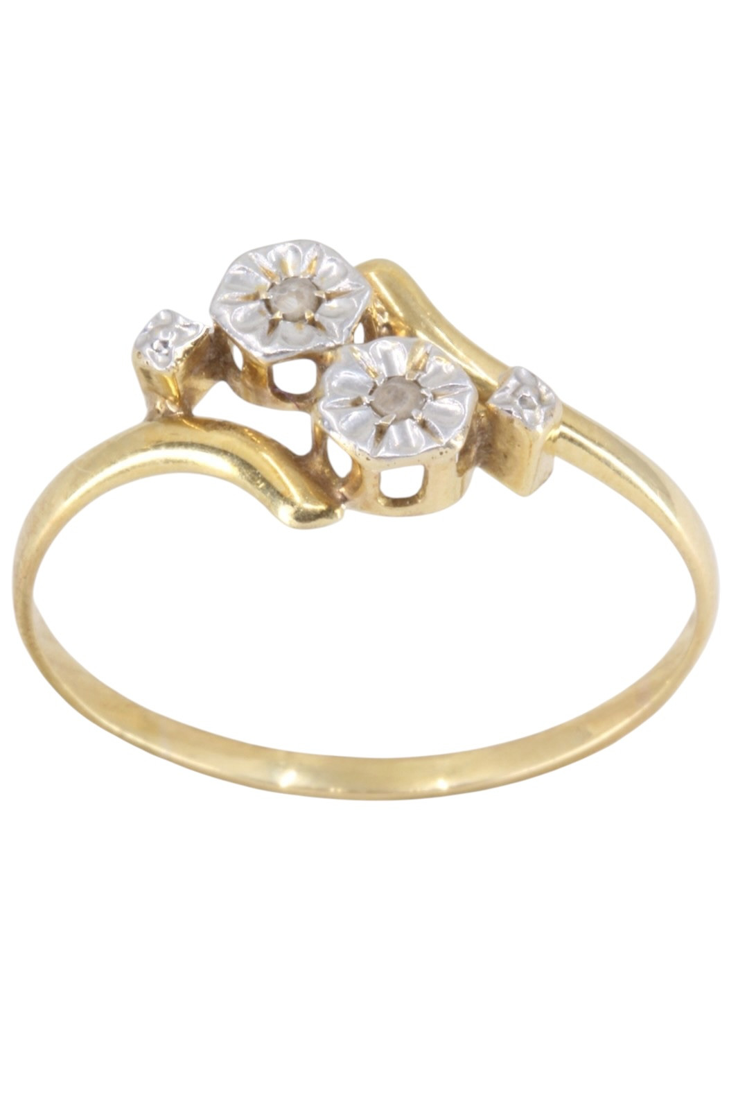 BAGUE DIAMANTS ART-NOUVEAU