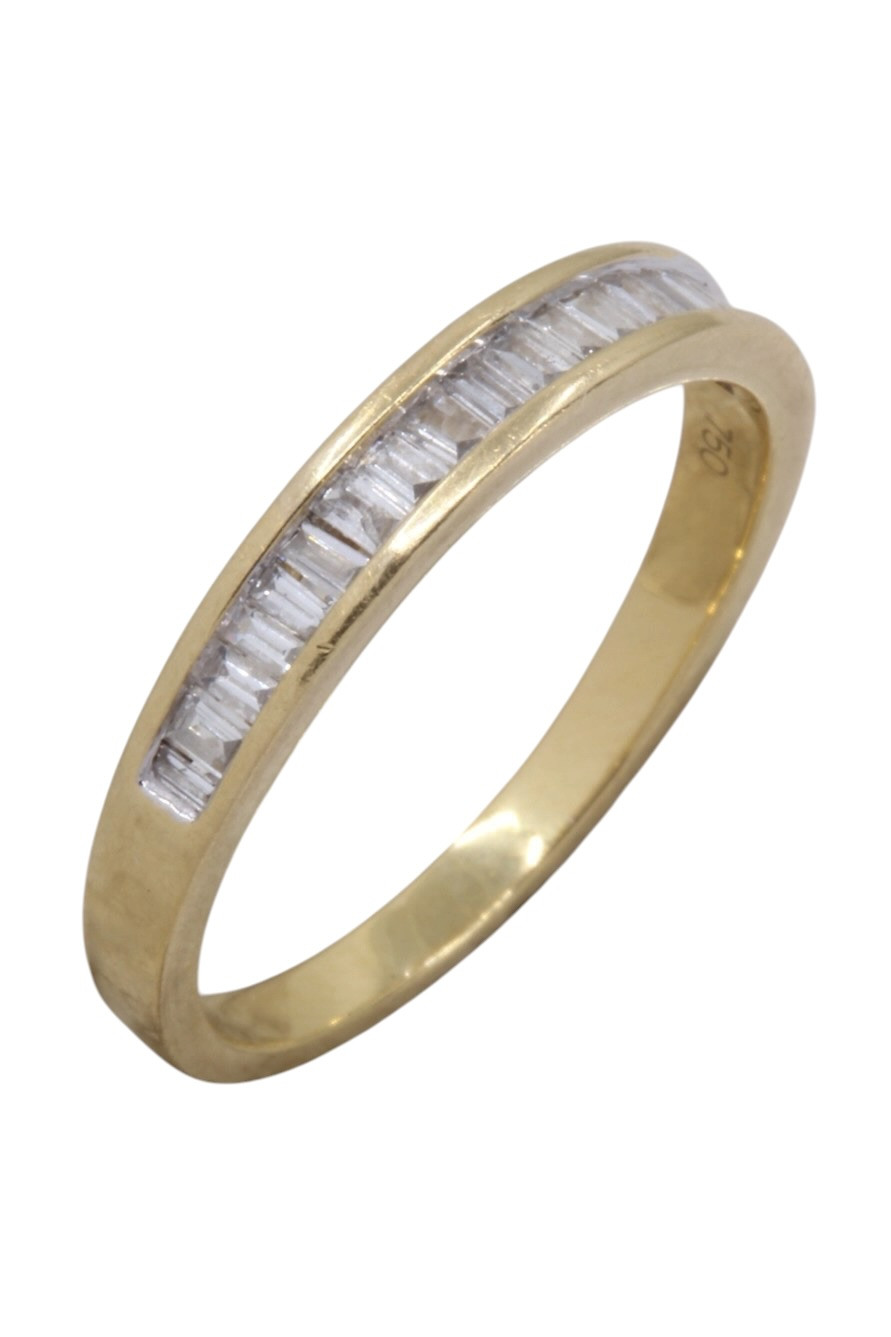 DEMI-ALLIANCE DIAMANTS BAGUETTE